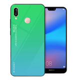 Etui Gradient Glass Case - Huawei P20 Lite - Blue Lagoon