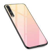 Etui Gradient Glass Case - Huawei P20 Pro - Pastel Pink