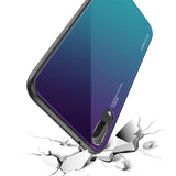 Etui Gradient Glass Case - Huawei P30 Pro - Blue at Night