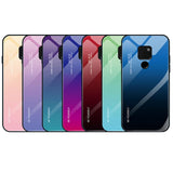 Etui Gradient Glass Case - Huawei Mate 20 Pro - Blue Lagoon