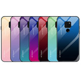 Etui Gradient Glass Case - Huawei Mate 20 Lite - Lavender Pink