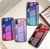 Etui Gradient Glass Case - iPhone X / XS - Moonlight Calm