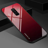 Etui Gradient Glass Case - Huawei P40 - Deep Red