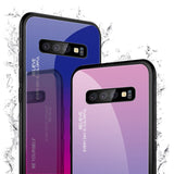 Etui Gradient Glass Case - Samsung Galaxy S10 - Deep Red