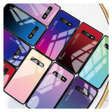 Etui Gradient Glass Case - Samsung Galaxy S10 - Deep Red