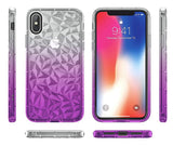 Etui Diament Case - iPhone X / XS - Fioletowy