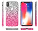 Etui Diament Case - iPhone X / XS - Różowy