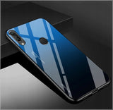 Etui Gradient Glass Case - Xiaomi Redmi Note 7 - Blue at Night