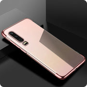 Etui Silikonowe Luxury Plated - Huawei P30 - Różowy