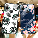 Etui Slim Glass Case - Xiaomi Redmi Note 7 - Flowers