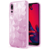 Transparent Prism 3D - Samsung A50 - Różowy