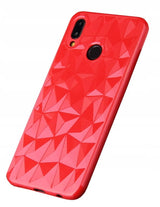 Etui Full Color Prism 3D - Huawei P30 Lite - Czerwony