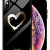 Etui Slim Glass Case - iPhone X / XS - Love Black