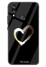 Etui Slim Glass Case - Huawei Mate 20 Lite - Love Black