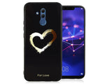 Etui Slim Glass Case - Huawei Mate 20 Lite - Love Black