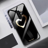 Etui Slim Glass Case - Samsung Galaxy S9 - Love Black