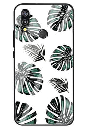 Etui Slim Glass Case - Huawei P-Smart 2019 - Monstera Leaf