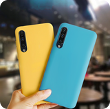 Etui Silikonowe Candy Kolor - Samsung Galaxy A50 / A50s - Żółty