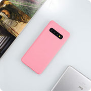 Etui Silikonowe Candy Kolor - Samsung Galaxy S10 - Różowy