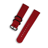 Pasek do Smartwatcha, Zegarka - Uniwersalny - 22 mm - Materiałowy Czerwony