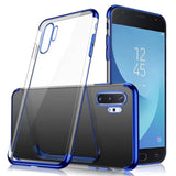 Etui Silikonowe Luxury Plated - Samsung Galaxy Note 10+ - Niebieski