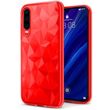 Etui Full Color Prism 3D - Huawei P30 - Czerwony