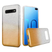 Etui Brokatowe Glitter Case - Samsung Galaxy S10+ - Złoty