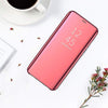 Etui Clear View - Huawei P30 Lite, różowy, półprzezroczysta klapka