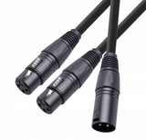 Splitter mikrofonowy Betune® XLR Y - 1×XLR męski → 2×XLR żeńskie, 50 cm