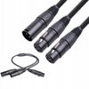 Splitter mikrofonowy Betune® XLR Y - 1×XLR męski → 2×XLR żeńskie, 50 cm