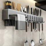 Organizer kuchenny na Ścianę, Półka Kuchenna Wisząca - reling 60 cm
