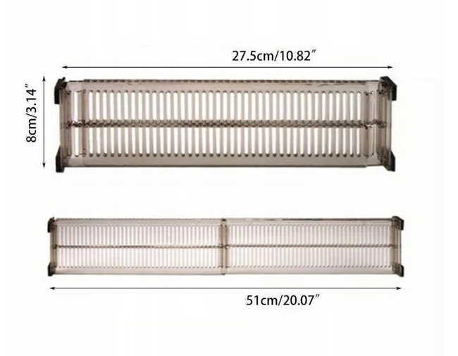 2x Organizer do Szuflady Lova Nest - regulowane przegrody, przezroczysta konstrukcja