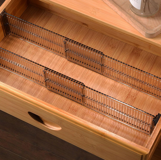 2x Organizer do Szuflady Lova Nest - regulowane przegrody, przezroczysta konstrukcja