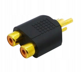 Przejściówka / Adapter Betune® 2x Cinch RCA żeński do Cinch RCA męskiego