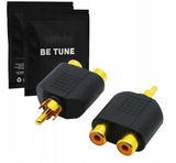 Przejściówka / Adapter Betune® 2x Cinch RCA żeński do Cinch RCA męskiego
