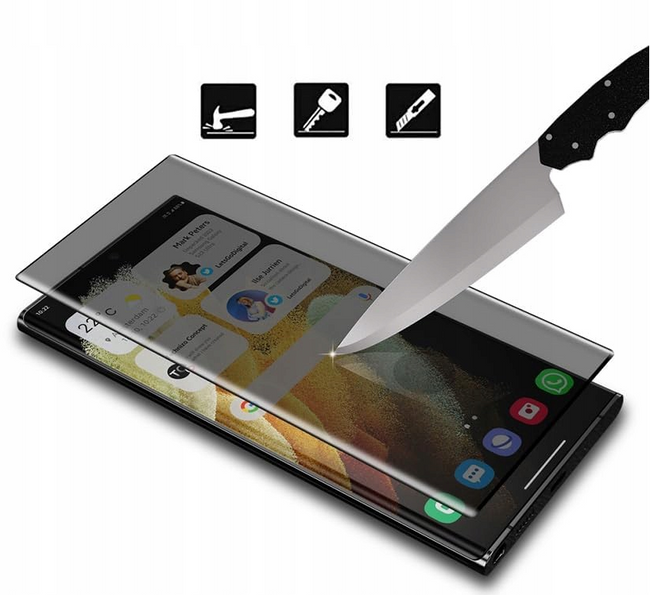 Szkło Hartowane Prywatyzujące 5D - Samsung Galaxy S26 Ultra, 9H