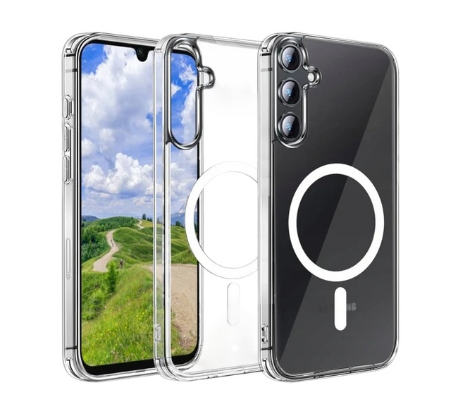 Etui Phoneo® Crystal Mag Case - Samsung Galaxy S26 - MagSafe, transparentne plecki
