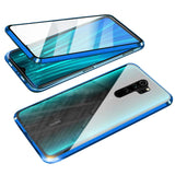 Etui Magnetyczne Dual Magneto - Xiaomi Redmi Note 8 Pro - Niebieski