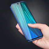 Etui Magnetyczne Dual Magneto - Xiaomi Redmi Note 8 Pro - Niebieski