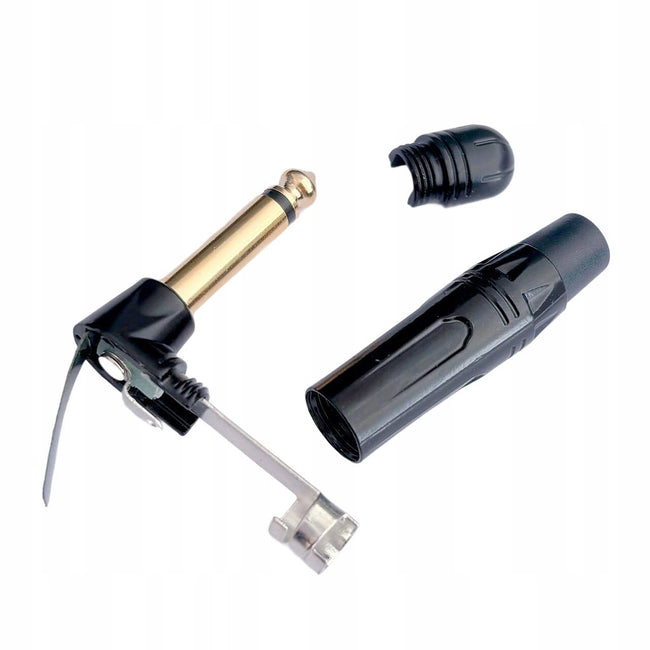 Betune® Wtyk kątowy Jack 6.3 mm - HQ Mono, pozłacany