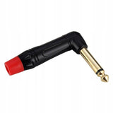 Betune® Wtyk kątowy Jack 6.3 mm - HQ Mono, pozłacany