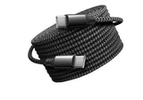 Kabel Phoneo USB-C do USB-C 5 m, PD 60 W, nylonowy oplot