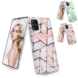 Etui Marble Gold Case - Samsung Galaxy A51 5G - Klasyczny