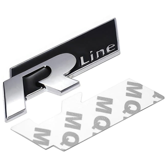 Emblemat logo do Volkswagen R-Line - Czarny