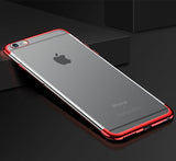 Etui Silikonowe Luxury Plated - iPhone 6 / 6s - Czerwony