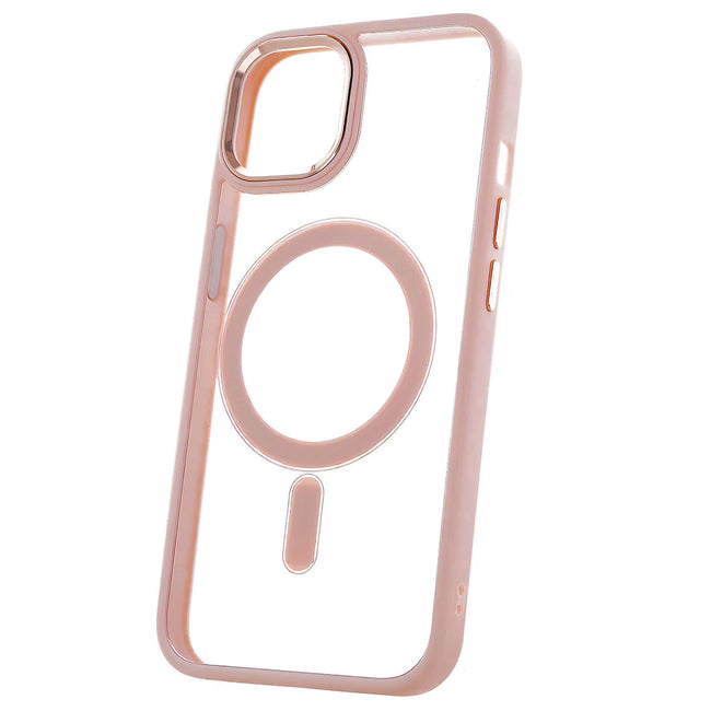 Etui Clear Case Magsafe Do Apple iPhone 15 Plus Różowy