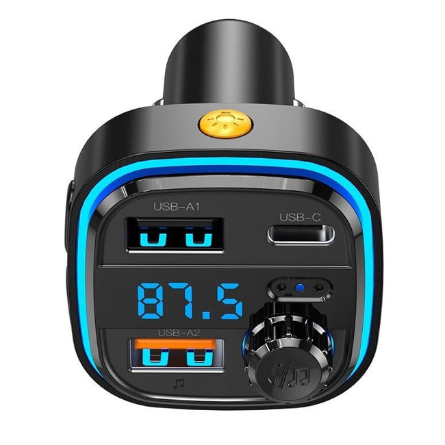 Transmiter Audio Samochodowy XO, FM, Bluetooth + Ładowanie + USB + Zestaw Głośnomówiący