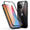 Etui Magnetyczne Dual Magneto - iPhone 13 Mini - Czarny - Szkło hartowane przód + tył 0,7 mm