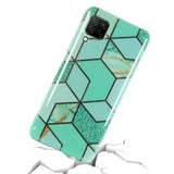 Etui Marble Gold Case - Huawei P40 Lite - Zielony