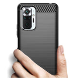Etui Armor Carbon - Xiaomi Redmi Note 10 Pro / 10 Pro Max - Czarny
